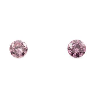 0.07ct Pair of Round Argyle Diamonds GSL