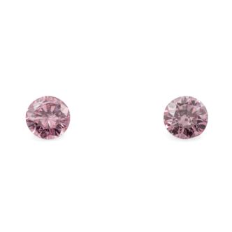 0.10ct Pair of Round Argyle Diamonds GSL