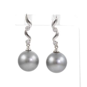 11.4mm - 11.6mm Tahitian Pearl Earrings