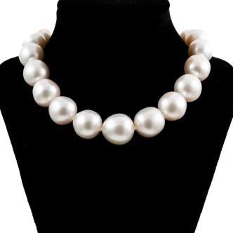South Sea Pearl & Diamond Necklace