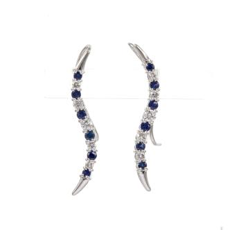 Sapphire and Diamond Earrings