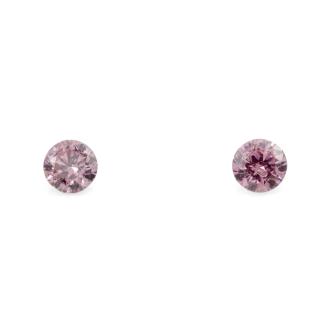 0.08ct Pair of Round Argyle Diamonds GSL