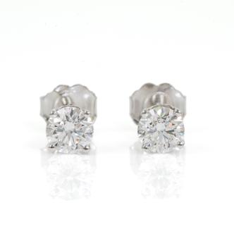 0.81ct Diamond Studs GIA D VS2, E VS2