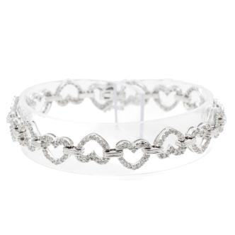 Diamond Heart Design Bracelet