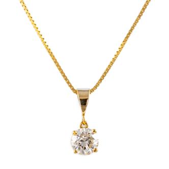 0.40ct Solitaire Diamond Pendant