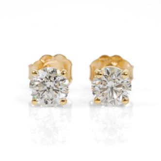 1.10ct Diamond Studs GIA F SI1