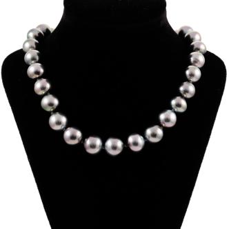 Aurora Peacock Tahitian Pearl Necklace