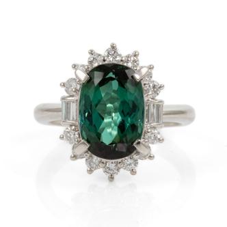 4.38ct Tourmaline & Diamond Ring