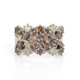 2.00ct Yellow & Champagne Diamond Ring