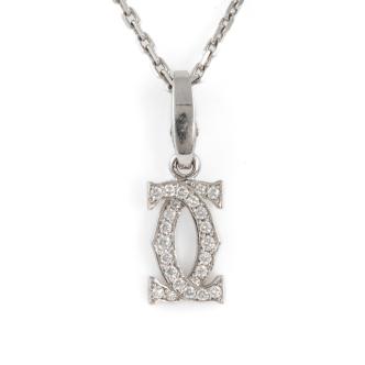 Cartier 2C Diamond Charm Pendant