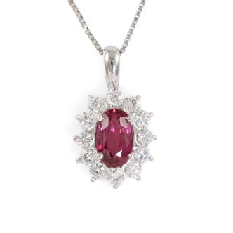 1.60ct Ruby and Diamond Pendant