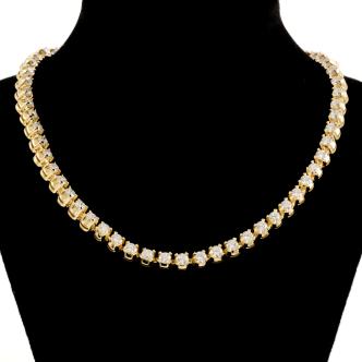 11.43ct Diamond Tennis Necklace
