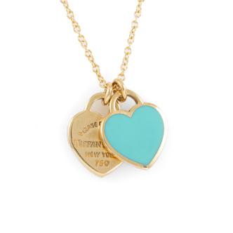 Return to Tiffany Mini Double Heart Tag