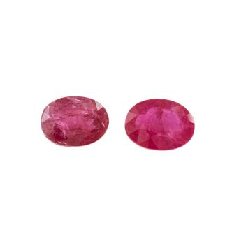 3.37ct Loose Pair of Burmese Rubies
