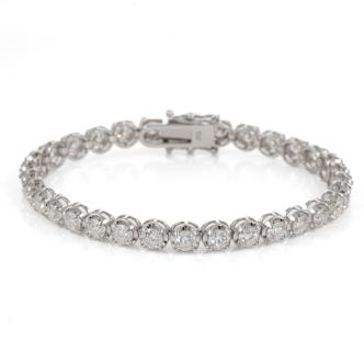 7.78ct Diamond Tennis Bracelet
