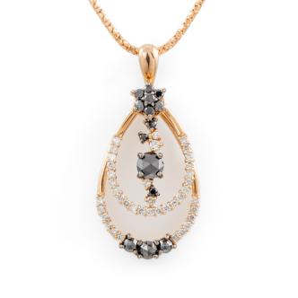 Black & White Diamond Dress Pendant