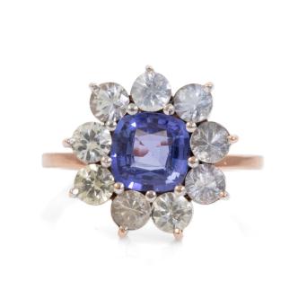 2.21ct Unheated Ceylon Sapphire Ring