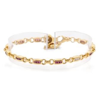 1.95ct Ruby and Diamond Bracelet