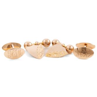 2 SET of 9ct Gold Cufflinks