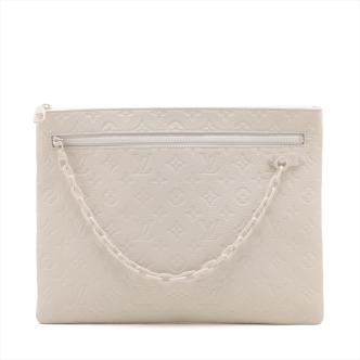Louis Vuitton White Solar Ray A4 Pouch