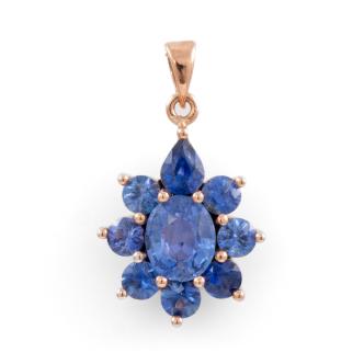 1.23ct Centre Ceylon Sapphire Pendant