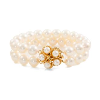 2 Row Akoya Pearl Bracelet