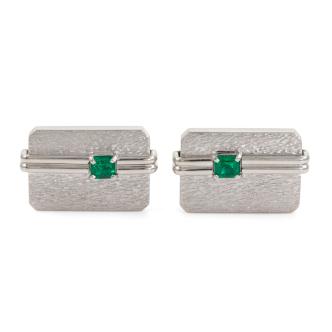 0.83ct Emerald Cufflinks