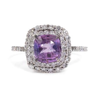 2.00ct Unheated Ceylon Padparadscha Ring