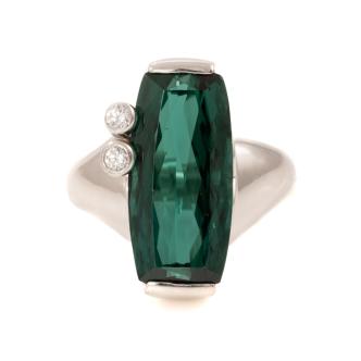 6.06ct Tourmaline and Diamond Ring