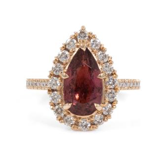 2.61ct Tourmaline and Diamond Ring