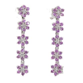 1.20ct Sapphire and Diamond Earrings