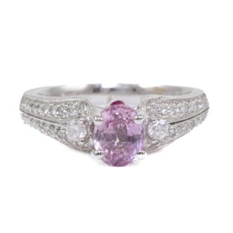 1.12ct Sapphire and Diamond Ring