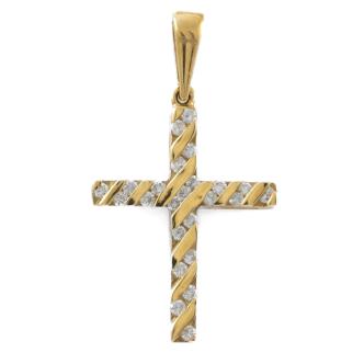 0.35ct Diamond Cross Pendant