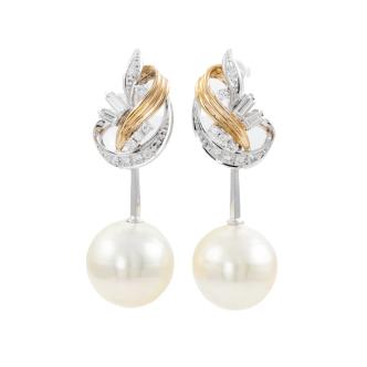 13.5mm-14mm South Sea Pearl Earrings