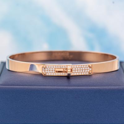 Hermes Kelly Diamond Bangle